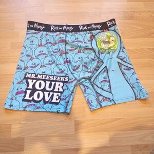 Rick and Morty Blue Boxer Briefs